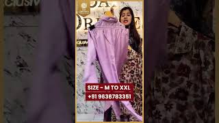 मार्केट में पहली बार #surat #saidressesshorts #wholesale #kurti #new￼