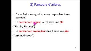 [ALGO1] Chap. 8 Arbre - Part. 2 : Parcours en largeur et en profondeur