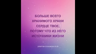 "Сердце человека - источник жизни" (Притч.4:23) протоиерей Михаил Швалагин