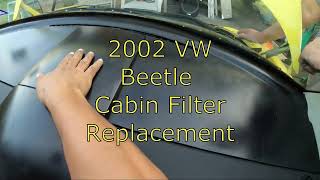 Not enough air conditioning in your car? VW Beetle Cabin Filter Replacement