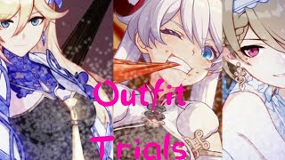 Honkai impact 3rd ~ Outfit trials ~ Frostmoon Bunny, Lord Paramount and Vow Of Roses