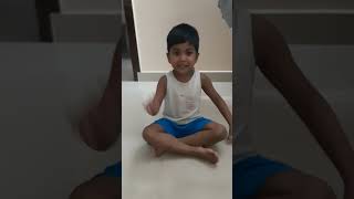 4 steps for perfect exercise created by our baby pie @ 4yrs old Sthitapragya Sharmaji