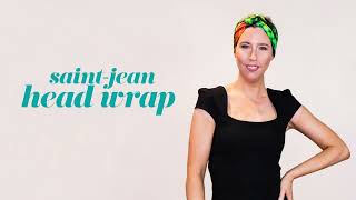 How to tie a scarf - Saint-Jean head wrap #scarf