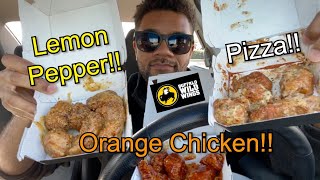 Buffalo Wild Wings NEW SAUCES!! (Pizza, Lemon Pepper, & Orange Chicken) [Food Review]