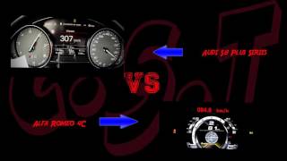 Car Speed Test Audi S8 Plus Series vs Alfa Romeo 4C Series Acceleration