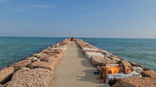 Eraclea Mare, Relaxing beach in Italy Walking Tour 4k