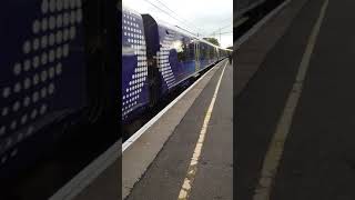 scotrail class 385 arriving into bellshill