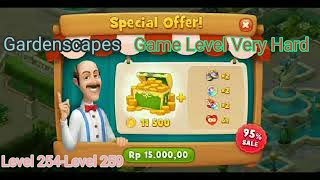 Gardenscapes level 254-Level 259(Level Game Very Hard)