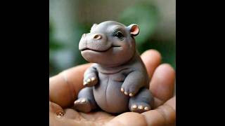 Cute little hippo #animal #cute