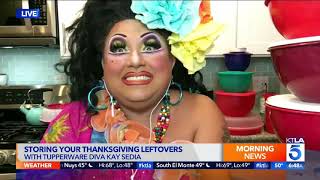 Kay Sedia on KTLA - Nov 24, 2020 to talk about Tupperware!