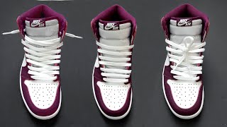 3 WAY HOW TO LACE NIKE AIR JORDAN 1 HIGH | Jordan 1 high lacing