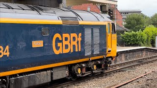 (4k) 50007 departs Exeter with the Devon belle and plenty thrash