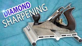 Diamond Stone Sharpening a $uper Rare Stanley No. 2 Plane