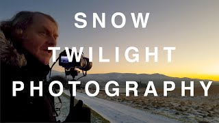 Chasing the composition in Snowy (Twilight Landscape Photography) | Canon EOS 5D Mark II