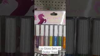 10 Piece Lip Gloss Sets at Dollar Tree! #makeup #beauty #dollartree #shopping #shorts