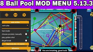 8 Ball Pool MOD MENU 5.13.3 Cheto Autoplay Full Setup Tutorial For Android 2023 | Giant Gaming 2.0