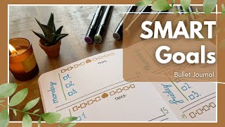 Productivity Trackers for Bullet Journal 🤩 Achievable Weekly Goals with SMART Method ✅