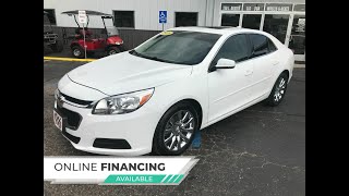 2015 Chevy Malibu LT with a 2.5L engine