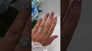 Dip With Me | Vivid Glam Co October Duo #youtubeshorts #naturalnails #shortnails #dippowder