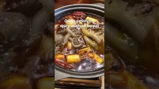 #shorts Oddly satisfying spicy seafood hotpot | KT Food Review