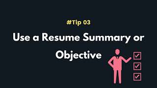 Resume writing tips