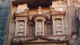 PETRA Jordan is The spectacular sandstone city carved by Nabataeans from the soft stone clift.