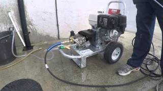 Honda gx 390 4000 psi 15 litre belt driven low speed 1450 rpm Petrol pressure washer