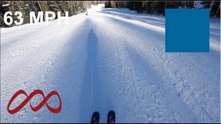 Skiing 63 MPH on Lead Foot at Park City (Feb 24, 2024)