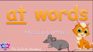 CVC 'at words Missing Letters | Interactive Learning | Educational Games | Children's Learning