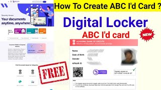 How to Create ABC ID || How to create ABC ID Card in Digilocker in Bengali || ABC ID online create