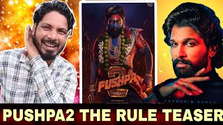 PUSHPA2 THE RULE TEASER 😱 REVIEW - REACTION BY ANEESANSARI AA