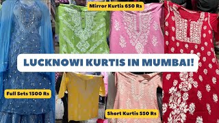 Mirrorwork Lucknowi Kurtis @550 Rs ONLY!😵 NAKHUDA MOHALLA MARKET