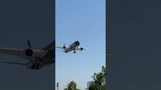 Air New Zealand “All Blacks Livery” landing at Los Angeles International Airport KLAX