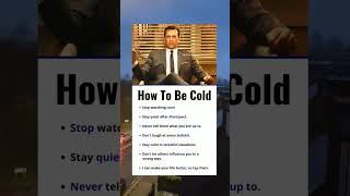 how to be cold person #shorts #motivation #sigma #mindset