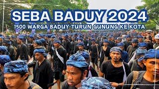 Ribuan Suku Baduy Turun Gunung Ikuti Seba Baduy 2024