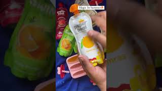 Summer Series Ep-2| Easy Ice Popsicle| Ice cream| Juice Ice Stick| #ashortaday #shorts