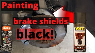 How to paint brake shields