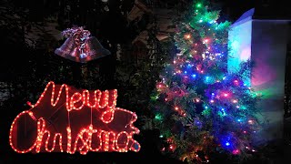 Christmas Tree Decoration Using 100 RGB Led Light. Christmas tree decoration