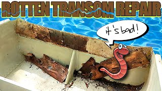 Rotten Transom Repair & Epoxy Sealing 1000 Rivets | Sailboat Story 257