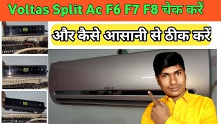 Voltas Split Ac F6 Error//Voltas Split Ac F7 Error//Voltas Split Ac F8 Error//Problem solved