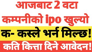 मनकामना हइड्रोपावर ipo आज बाट खुल्यो/चिर्खवा हइड्रोपावर ipo/Mankamana hydropower ipo/chirkhwaa hydr