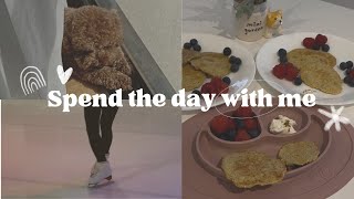 Coco diaries: Easy healthy banana pancake (baby friendly) 🥞🫐 | self care ⛸️☀️