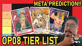 [OP08] TIER LIST & META PREDICTION! | One Piece TCG