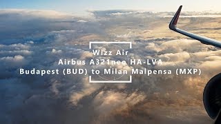 Airbus A321neo from Budapest to Milan with Wizz Air