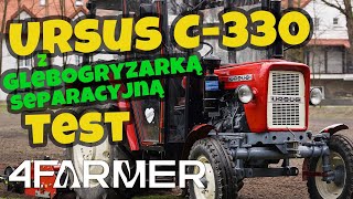 Ursus C-330 + Glebogryzarka separacyjna SB 145 4FARMER :: Traktor.com.pl