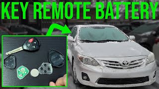 Key Remote/Fob Battery Replacement - Toyota Corolla (2009-2013)