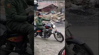 Russian True Biker on Honda Steed 400cc