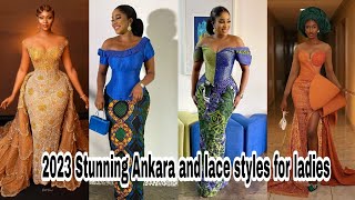 2023 Stunning Ankara and lace styles for ladies #ankarastyles #wedding #lacestyles  #asoebistyles