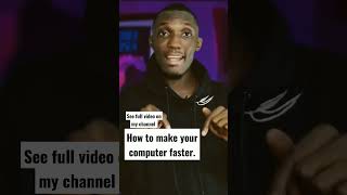 How to make your computer faster.  #shorts #computer #free #trending #trendingshorts