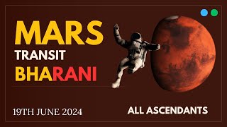 Mars Transit In Bharani Nakshatra 2024 | Mars Transit In Bharani For All Ascendants